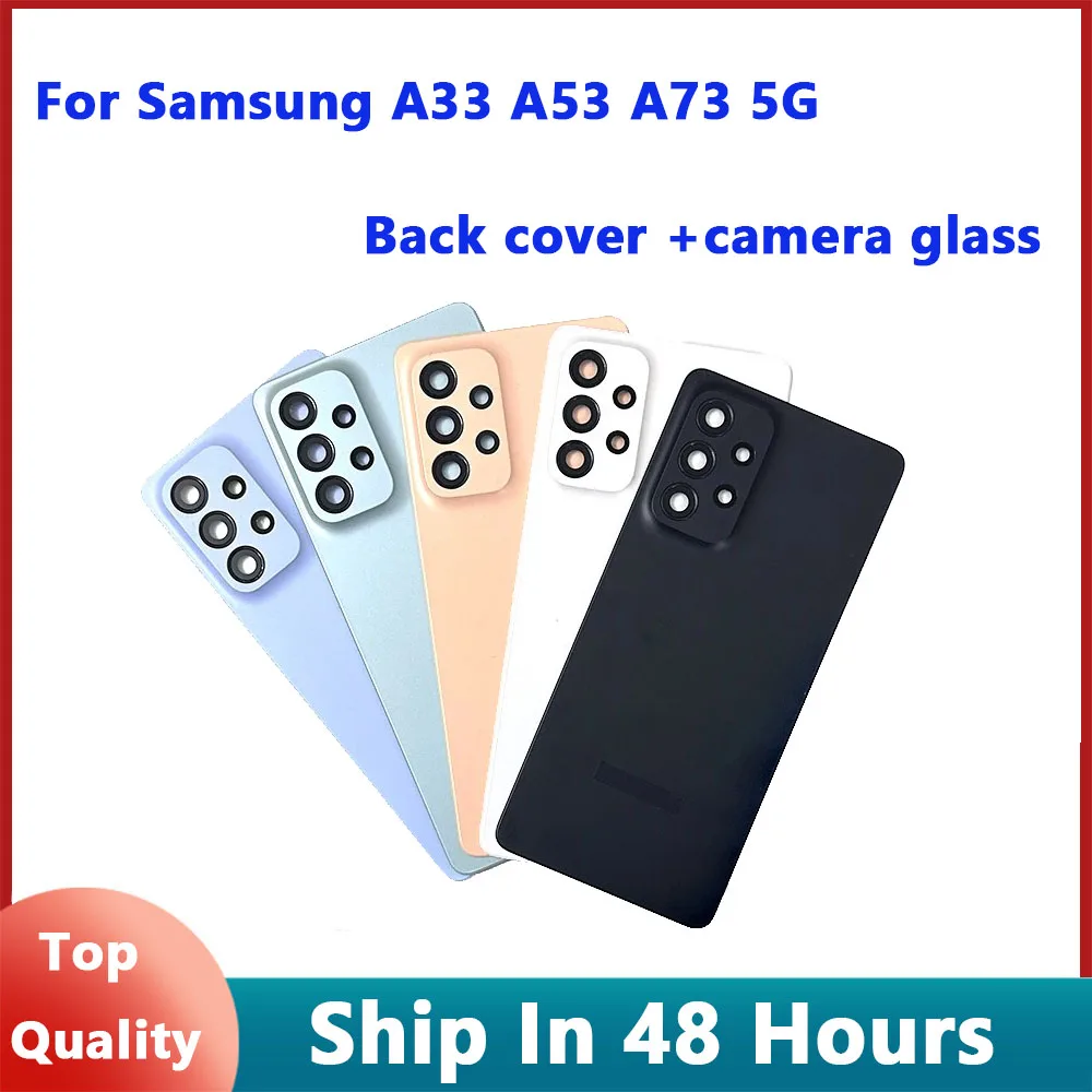 

For Samsung Galaxy A73 A53 A33 5G A736 A536 A336 Back Battery Cover Door Panel Housing Case Replacement Parts