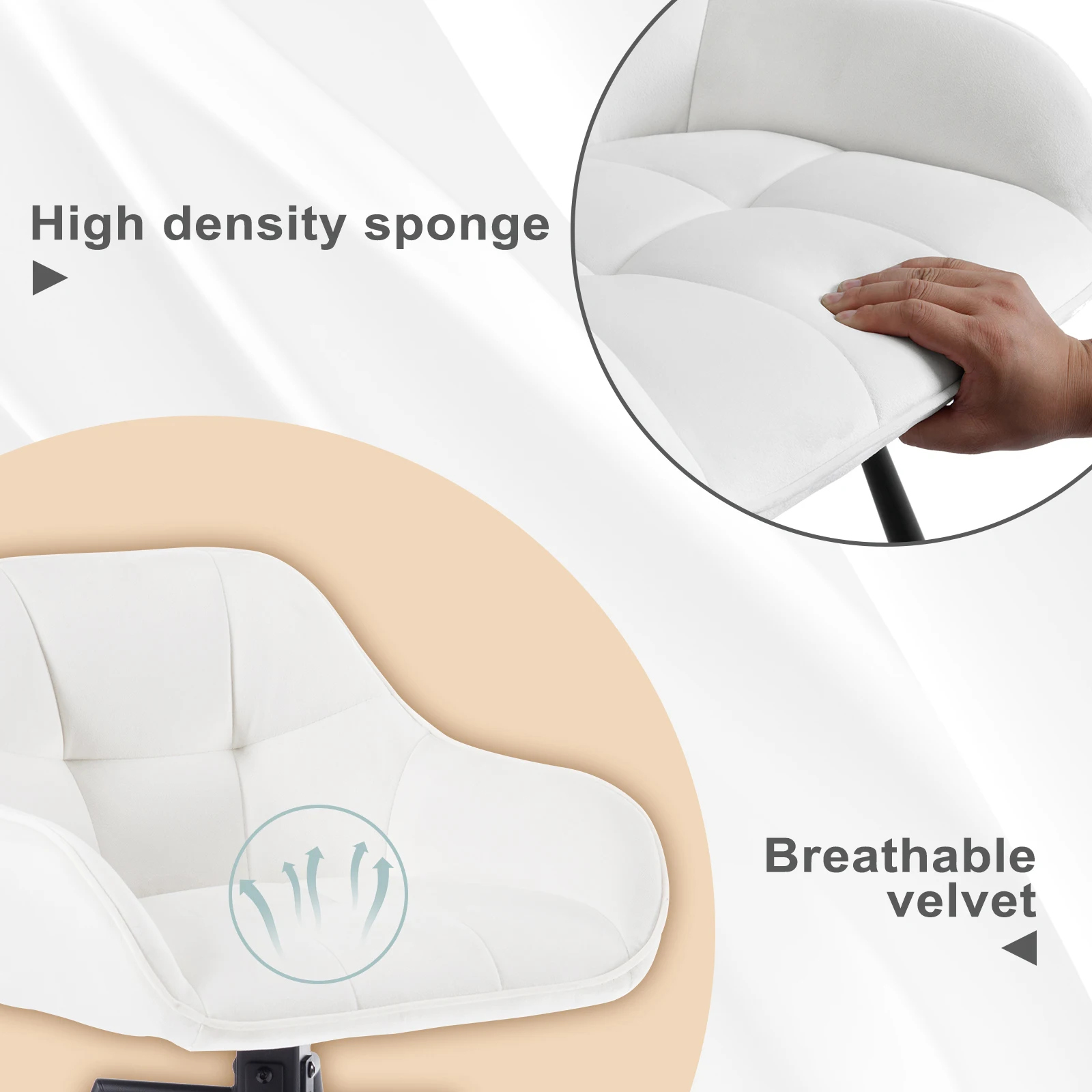 2PCSS/SET Rotatable Bar Stool Velvet High Bar Chair 360° Swivel Padded Seat with Backrest Footrest Counter Stool 5 Mallzona S0cf52615b8bd402987d195b995aa38deL 2PCSS/SET Rotatable Bar Stool Velvet High Bar Chair 360° Swivel Padded Seat with Backrest Footrest Counter Stool Mallzona