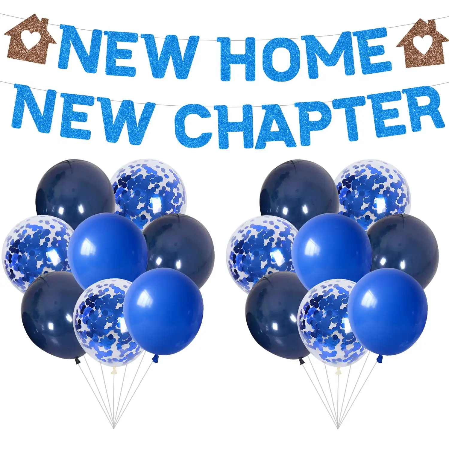 New Home New Chapter Letter House Decor Banner Blue Latex Balloon Gold Scallion Paper Set New Home Party Decoration Supplies Set
New Home New Chapter Letter House Decor Banner Blue Latex Balloon Gold Scallion Paper Set New Home Party Decoration Supplies Set