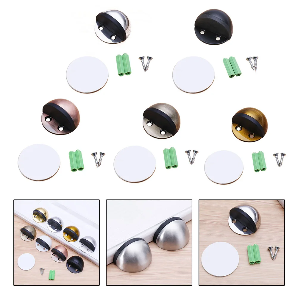No Punching Door Stop Rubber Semicircle Anti-collision Door Stop Non-magnetic Damping Door Stops Hardware Home Improvement
No Punching Door Stop Rubber Semicircle Anti-collision Door Stop Non-magnetic Damping Door Stops Hardware Home Improvement