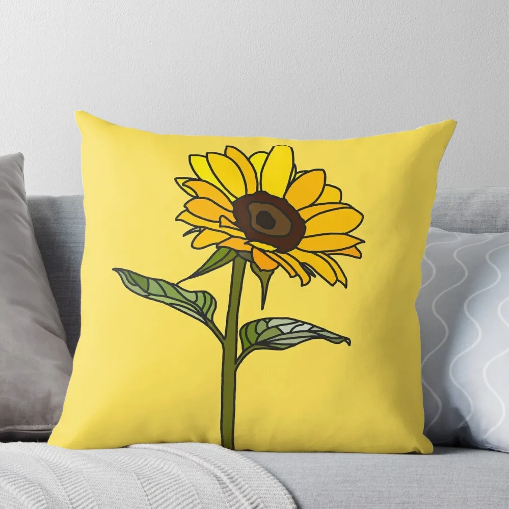 

Aesthetic Sunflower Throw Pillow Luxury Pillow Cover Pillowcases Cushions For Children Christmas Covers