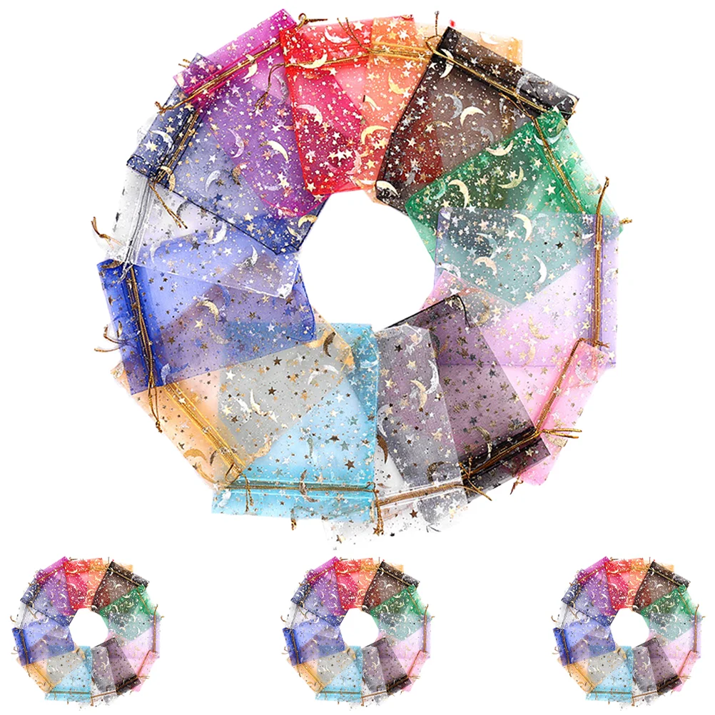 Organza Gift Candy Drawstring Mesh Wedding Jewelry Favor Pouches Star Moon Sheer Pouch Mini Party Christmas Sample Net Present
Organza Gift Candy Drawstring Mesh Wedding Jewelry Favor Pouches Star Moon Sheer Pouch Mini Party Christmas Sample Net Present
