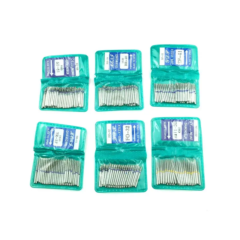 Dental Diamond Burs FG High Speed Burs for Polishing Smoothing Dental Tool Dental Materials 50pcs One Bag
Dental Diamond Burs FG High Speed Burs for Polishing Smoothing Dental Tool Dental Materials 50pcs One Bag