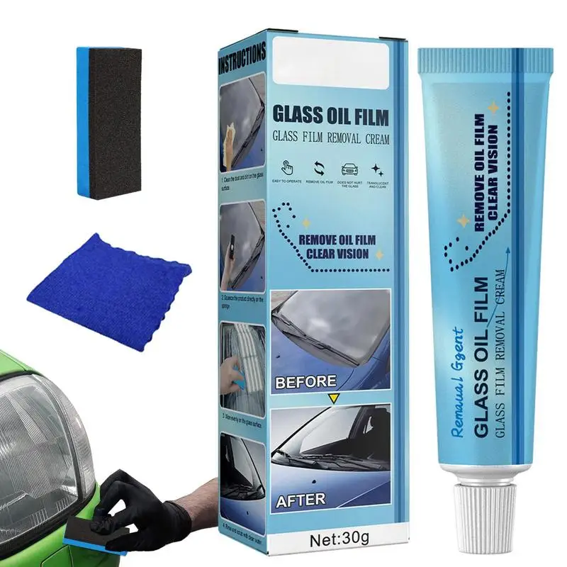 20g Car Glass Oil Film Remover Glass Film Polishing Cleaner Agent Windshield Glass Window Cleaning Liquid with Sponge Towel
20g Car Glass Oil Film Remover Glass Film Polishing Cleaner Agent Windshield Glass Window Cleaning Liquid with Sponge Towel