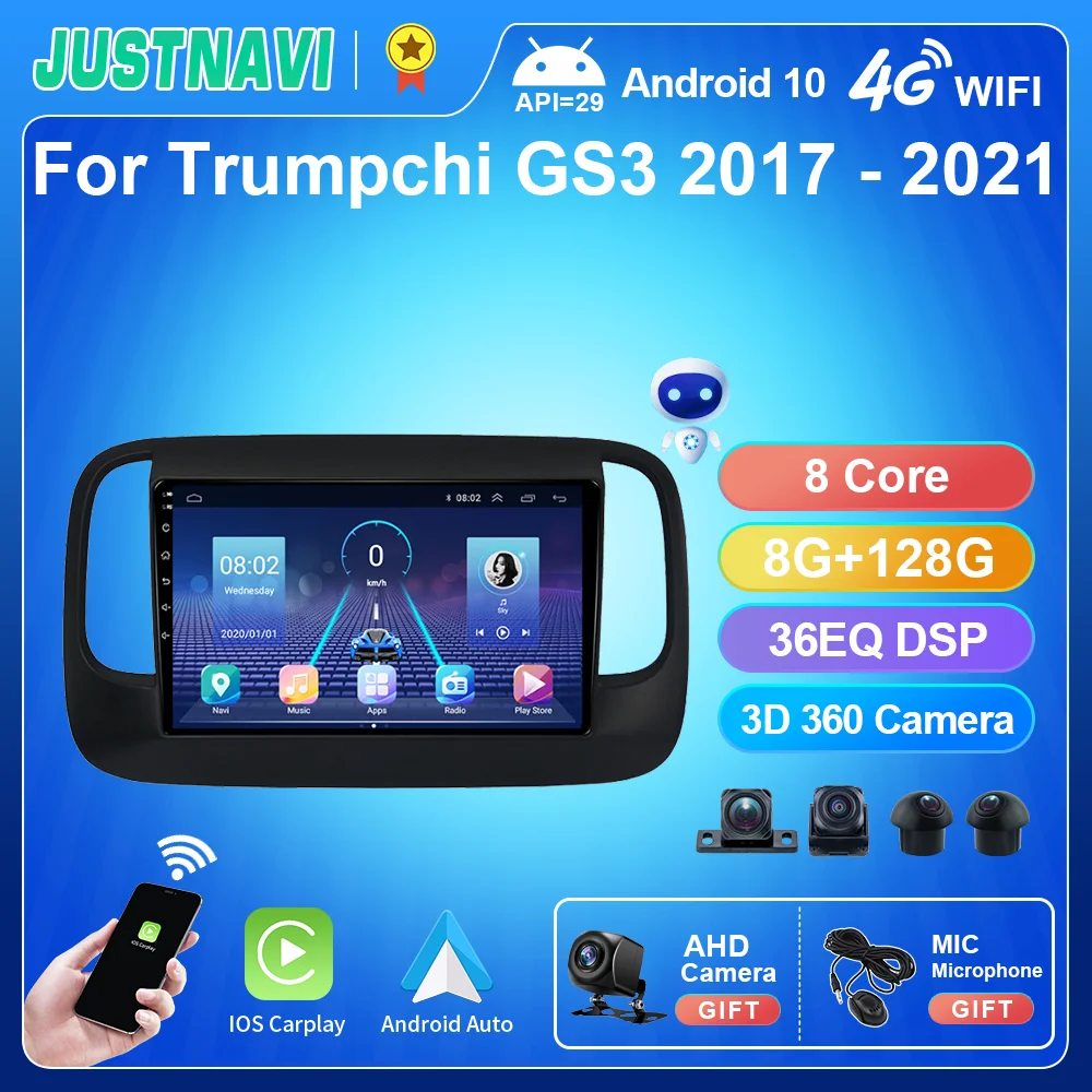 JUSTNAVI Android 4G LTE 2DIN Car Radio GPS Navigation Multimedia For Trumpchi GS3 2017 2018 2019 2020 2021 Carplay Auto SWC RDS
JUSTNAVI Android 4G LTE 2DIN Car Radio GPS Navigation Multimedia For Trumpchi GS3 2017 2018 2019 2020 2021 Carplay Auto SWC RDS