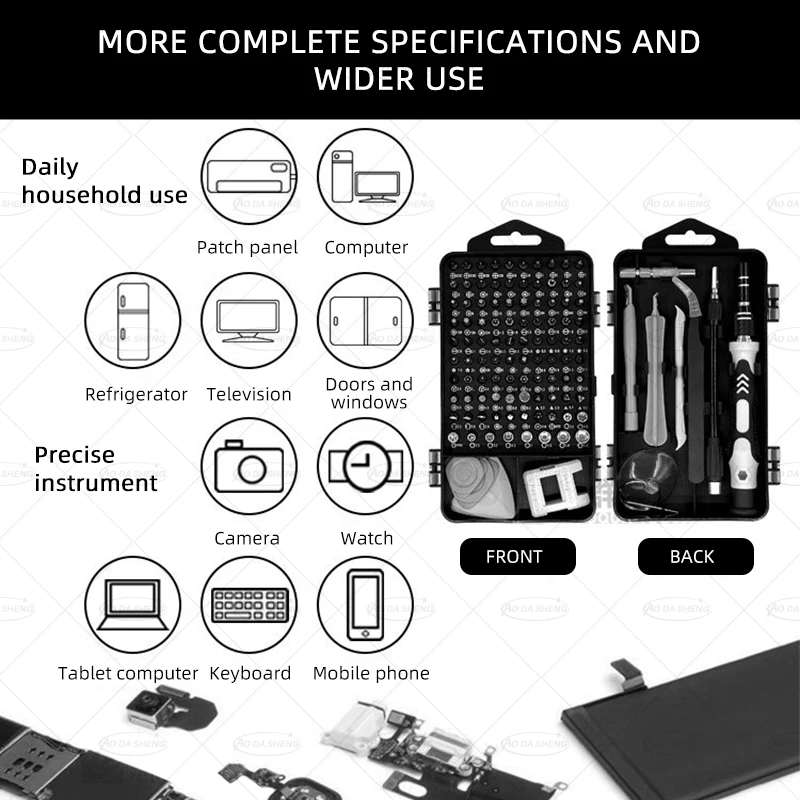 XMSJ Precision Screwdriver 115 In Magnetic Mini Screw Nuts Bits Phillips Hex Torx PH2 Multifunction Household Repair Tools Kit
XMSJ Precision Screwdriver 115 In Magnetic Mini Screw Nuts Bits Phillips Hex Torx PH2 Multifunction Household Repair Tools Kit