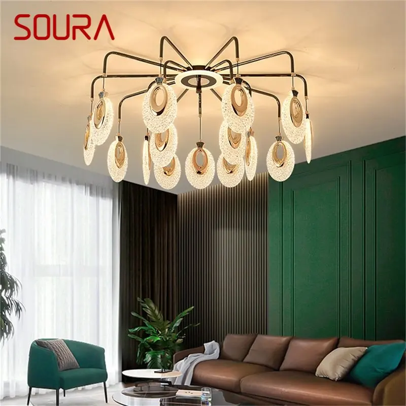 

SOURA Nordic Branch Ceiling Light Modern Creative LED Lamps Fixtures Home for Living Dinning Room