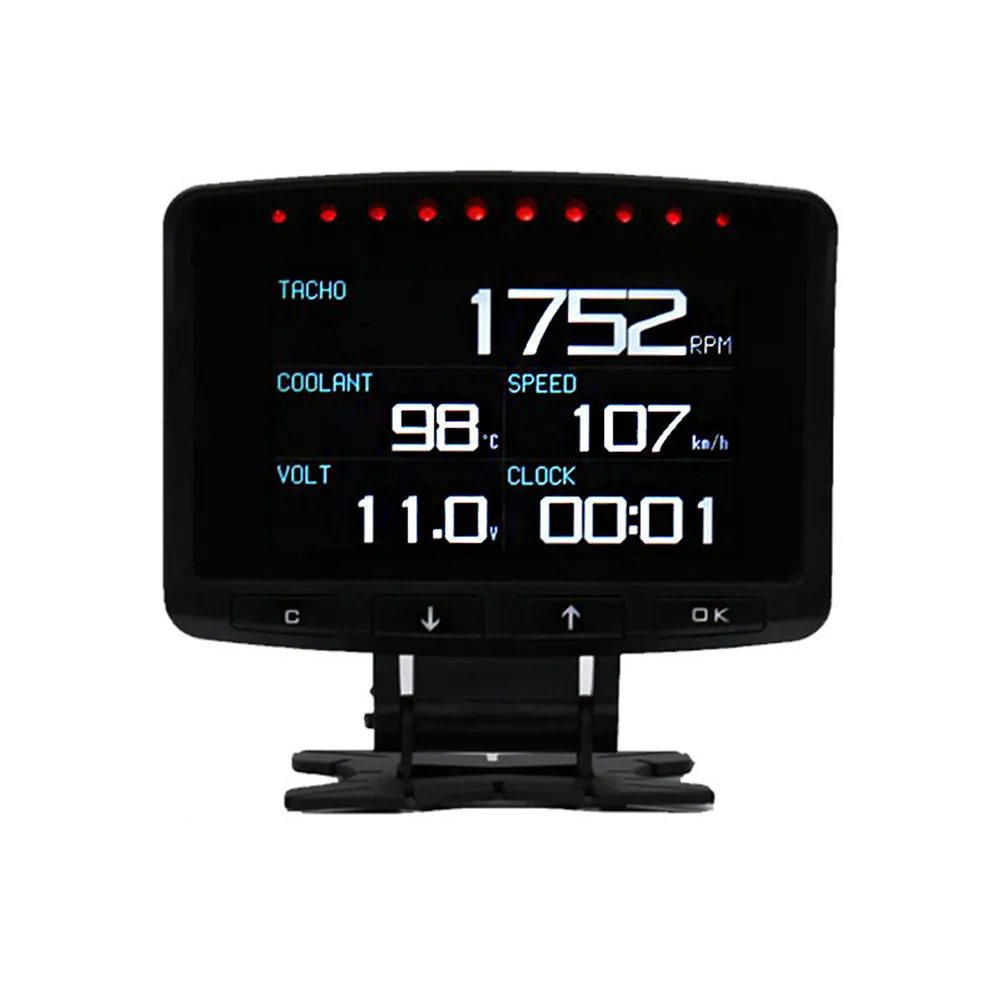 Car OBD2 Digital Speedometer Meter Fuel Consumption Meter Turbine Inlet Pressure Display Throttle Opening Display
Car OBD2 Digital Speedometer Meter Fuel Consumption Meter Turbine Inlet Pressure Display Throttle Opening Display