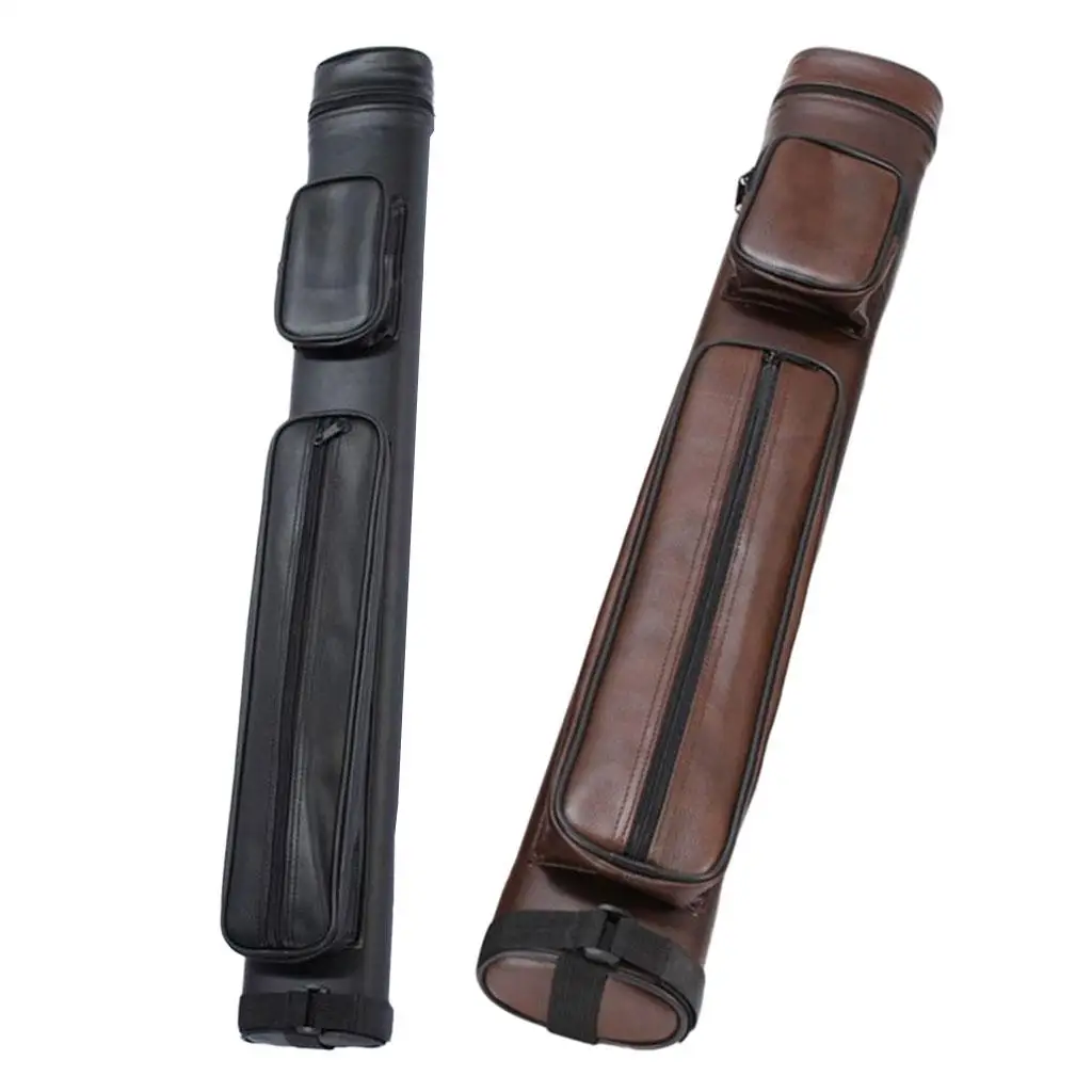 Oval Pool Cue Case 4 Holes Leather Pouch Holder with Shoulder Strap 82cm Pouch 33 Inches Protector for Billiard Stick Storage
Oval Pool Cue Case 4 Holes Leather Pouch Holder with Shoulder Strap 82cm Pouch 33 Inches Protector for Billiard Stick Storage