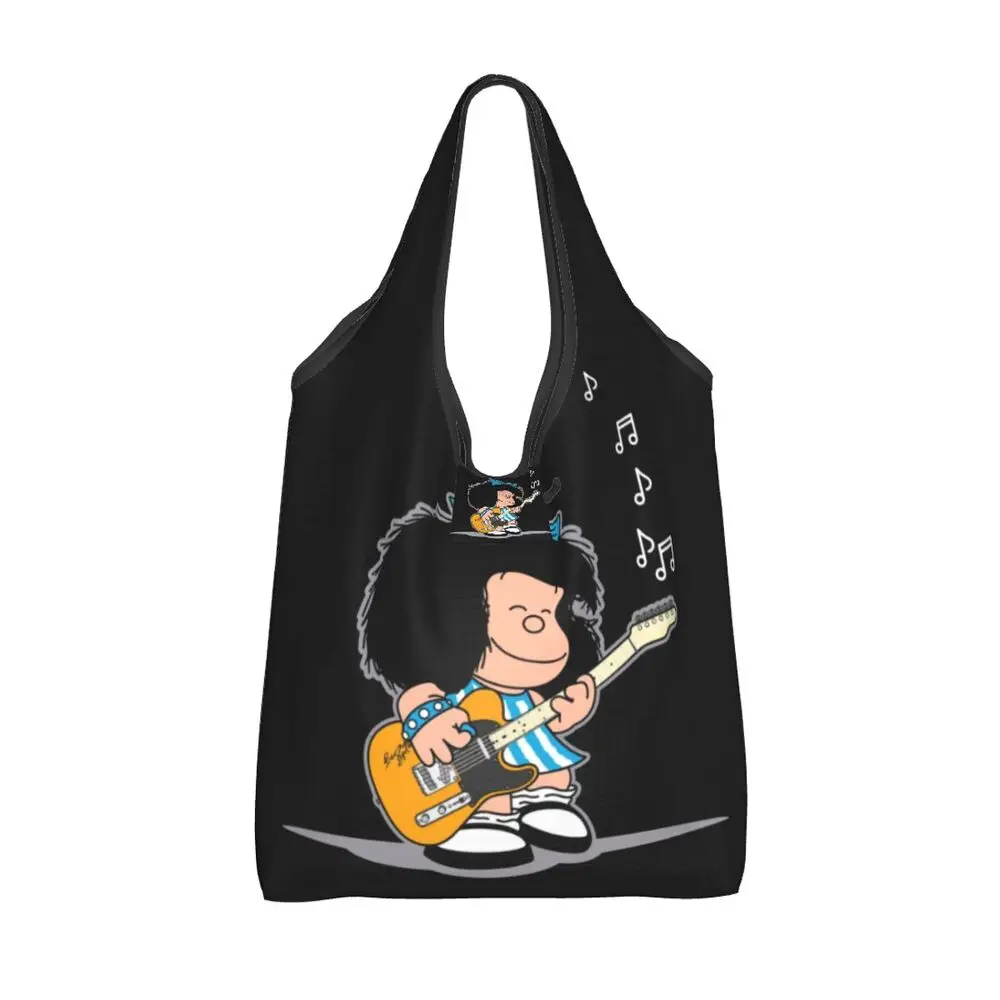 Custom Vintage Mafalda Manga Grocery Shopping Bag 42 S0cfed261a013410996321a40d1694671g