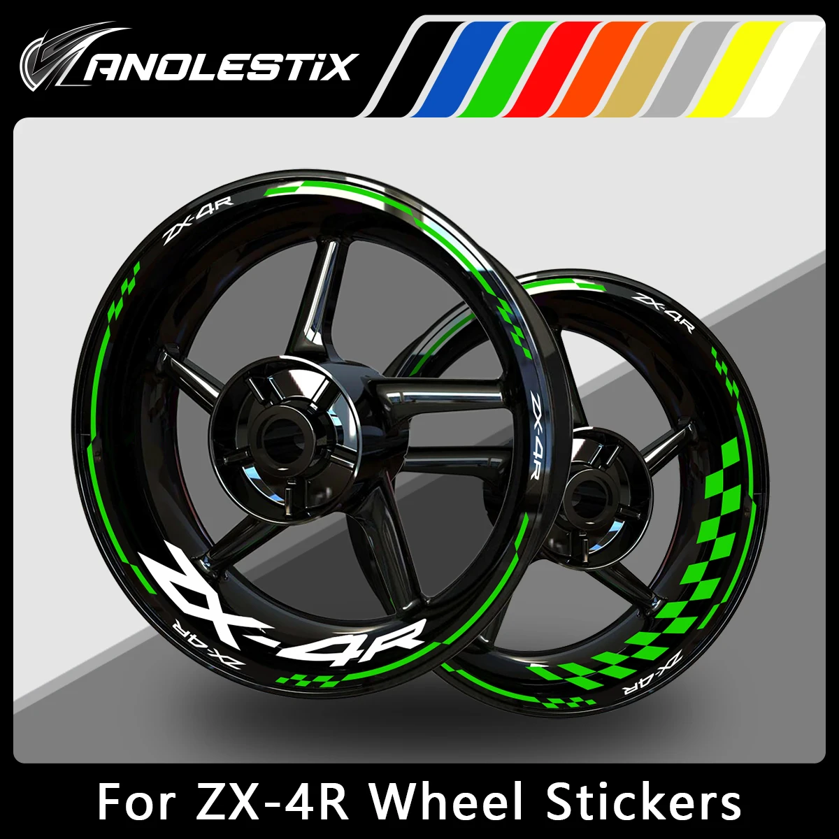 AnoleStix Reflective Motorcycle Wheel Sticker Hub Decal Rim Stripe Tape For Kawasaki Ninja ZX-4R ZX4R
AnoleStix Reflective Motorcycle Wheel Sticker Hub Decal Rim Stripe Tape For Kawasaki Ninja ZX-4R ZX4R