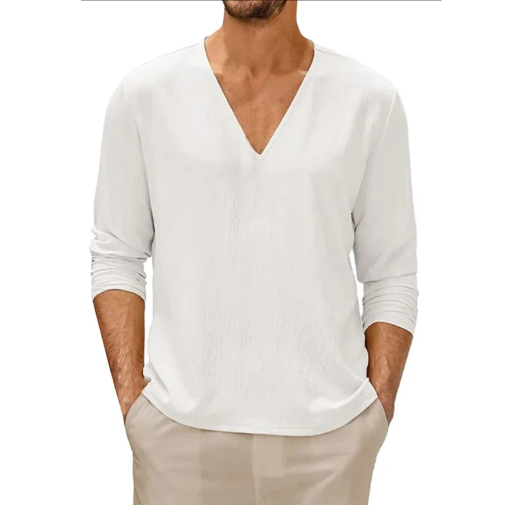 Tops Tee T-shirt Vacation Winter Blouse Casual Loose Tops Mens Thin T-shirt Slight Stretch V Neck Fashion Stylish
Tops Tee T-shirt Vacation Winter Blouse Casual Loose Tops Mens Thin T-shirt Slight Stretch V Neck Fashion Stylish