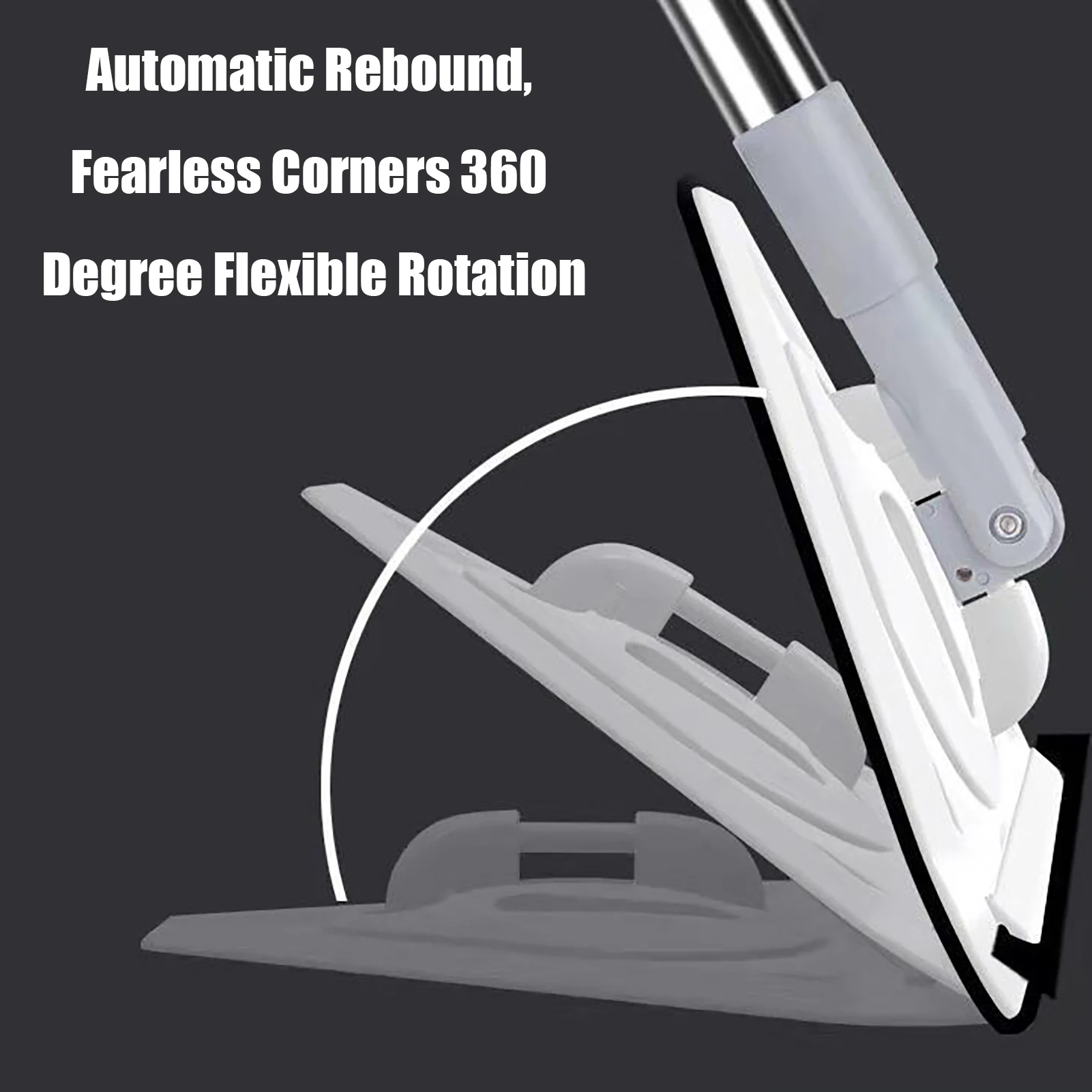 Generic Triangular Mop Mini Triangle Deep Cleaning Mop With Long Handle