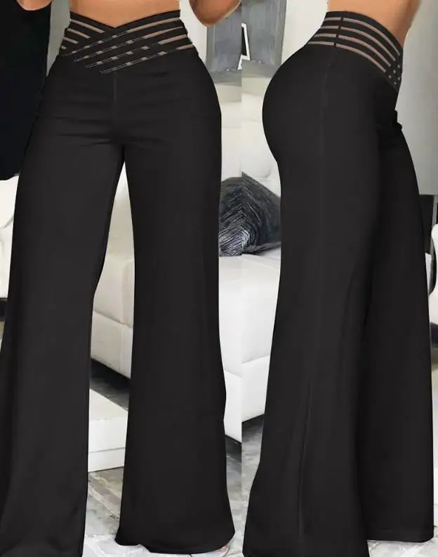 New Women's Pants 2023 Summer Fashion Overlap Waist Hollow Out Casual High Waist Mesh Ruched Long Work Pants Streetwear
New Women's Pants 2023 Summer Fashion Overlap Waist Hollow Out Casual High Waist Mesh Ruched Long Work Pants Streetwear