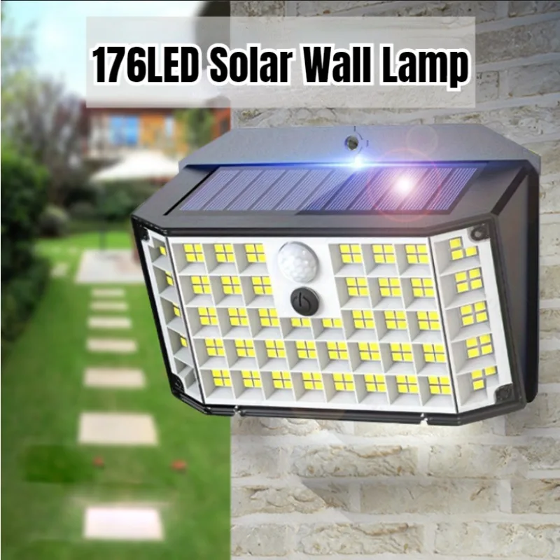 176 LED Solar Wall Lights FLSTAR FIRE Powered Motion Sensor Flood Lights Waterproof 3 Modes Wall Lamp for Outdoor Porch Yard
176 LED Solar Wall Lights FLSTAR FIRE Powered Motion Sensor Flood Lights Waterproof 3 Modes Wall Lamp for Outdoor Porch Yard
