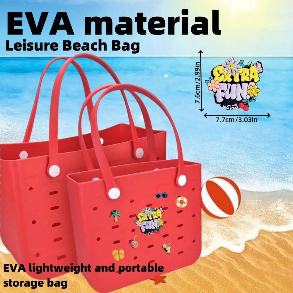 

1 шт. шикарная и вместительная пляжная сумка-тоут из ЭВА-водонепроницаемая, многофункциональная с повышенной прочностью для пляжа, лодки и бассейна Adv