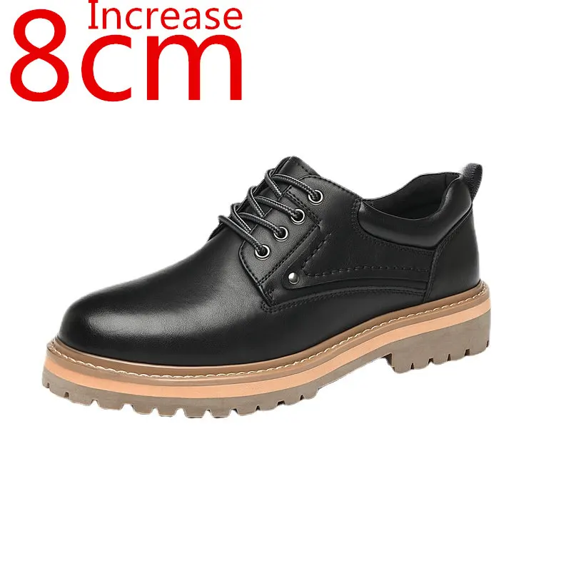 Heightened Leather Shoes Men's Leather Outdoor Leisure Elevator Shoes Walking Shoes Inner Increased 8cm Invisible Shoes for Men
Heightened Leather Shoes Men's Leather Outdoor Leisure Elevator Shoes Walking Shoes Inner Increased 8cm Invisible Shoes for Men
