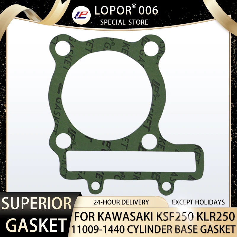 

Lopor Motorcycle Engine Crankcase Cylinder Base Gasket For Kawasaki KSF250 87-88 KLR250 87-89 KSF KLR 11009-1440