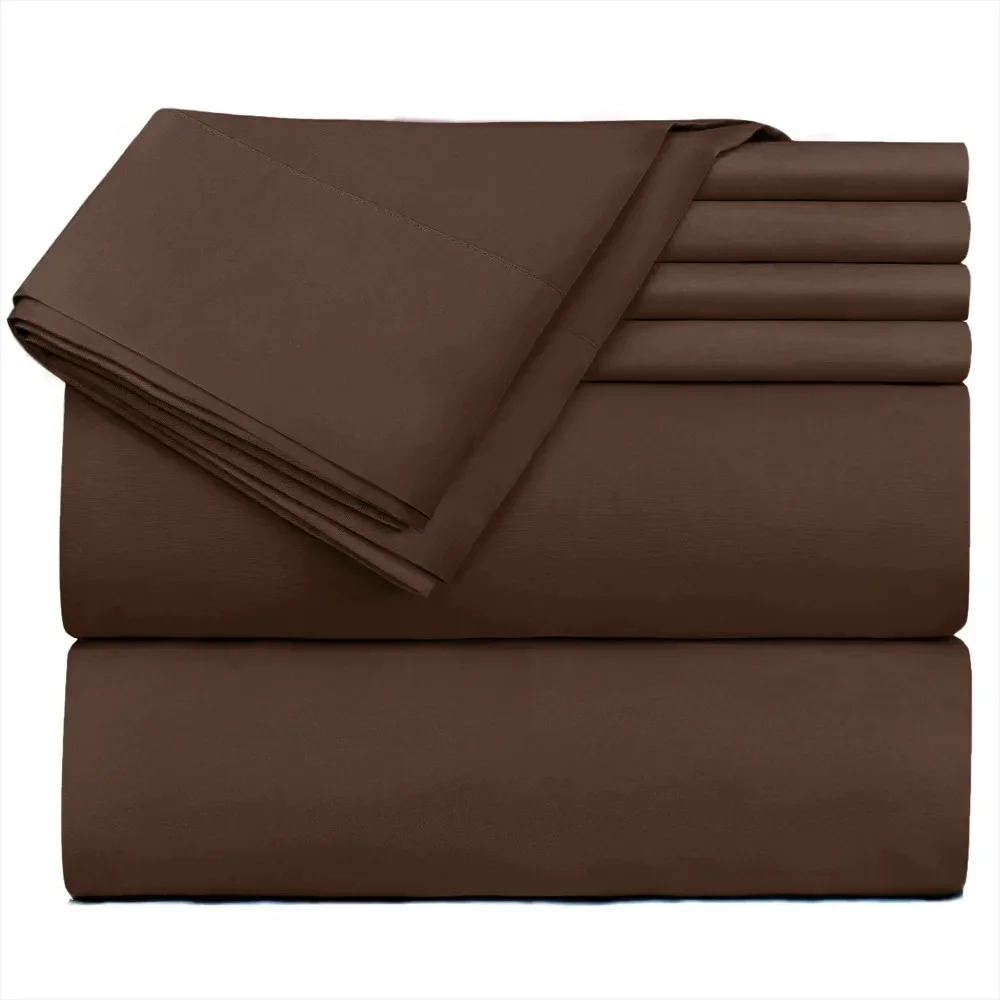 Pocket 6 Piece Bed Sheet Set – Double Brushed Microfiber Sheets With 4 Pillow Cases Queen Linen Home Textile Freight Free
Pocket 6 Piece Bed Sheet Set – Double Brushed Microfiber Sheets With 4 Pillow Cases Queen Linen Home Textile Freight Free