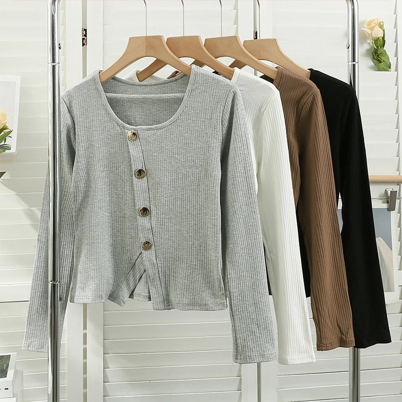 Irregular Square Collar Bottoming Shirt 2023 New French Style Fashionable Single Breasted Short Women Tops Casual Female Clothes
Irregular Square Collar Bottoming Shirt 2023 New French Style Fashionable Single Breasted Short Women Tops Casual Female Clothes