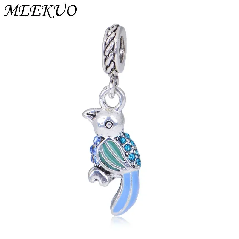 

Animal Charm Cat Dog Unicorn Rabbit Sheep Owl Bear Panda Snake Lovely Beads Fit Original Pandora Bracelet DIY Jewelry