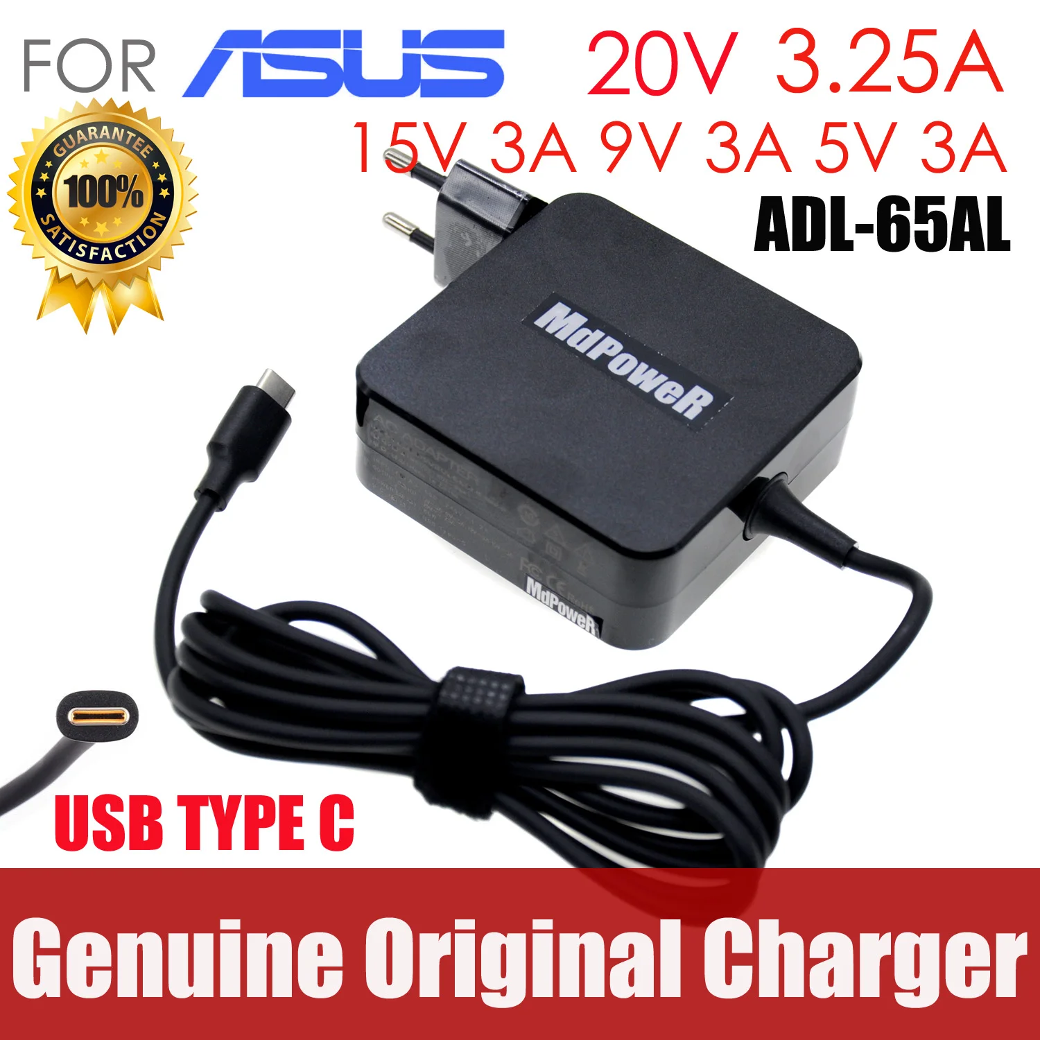 Original For Asus 20V 3.25A 15V 3A 9V 3A 12V 3A 5V 2A type C Laptop AC Adapter Charger zenbook3 B9440U B9440UA UX390
Original For Asus 20V 3.25A 15V 3A 9V 3A 12V 3A 5V 2A type C Laptop AC Adapter Charger zenbook3 B9440U B9440UA UX390