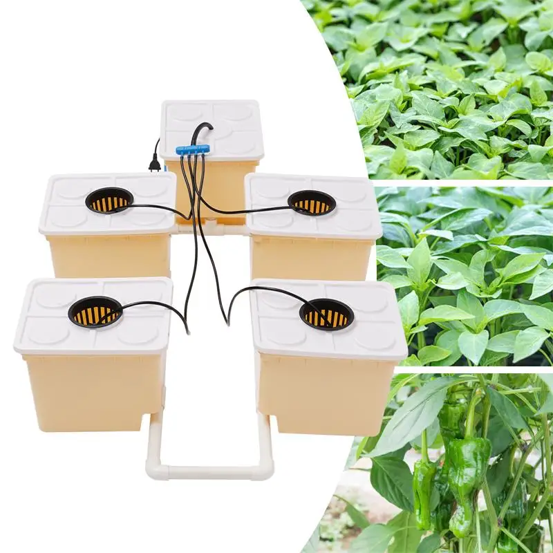 

High Production Hydroponics Seedling Buckets Drip Growing System Nursery Plant Germination Box & Aeroponic Propagation Kit