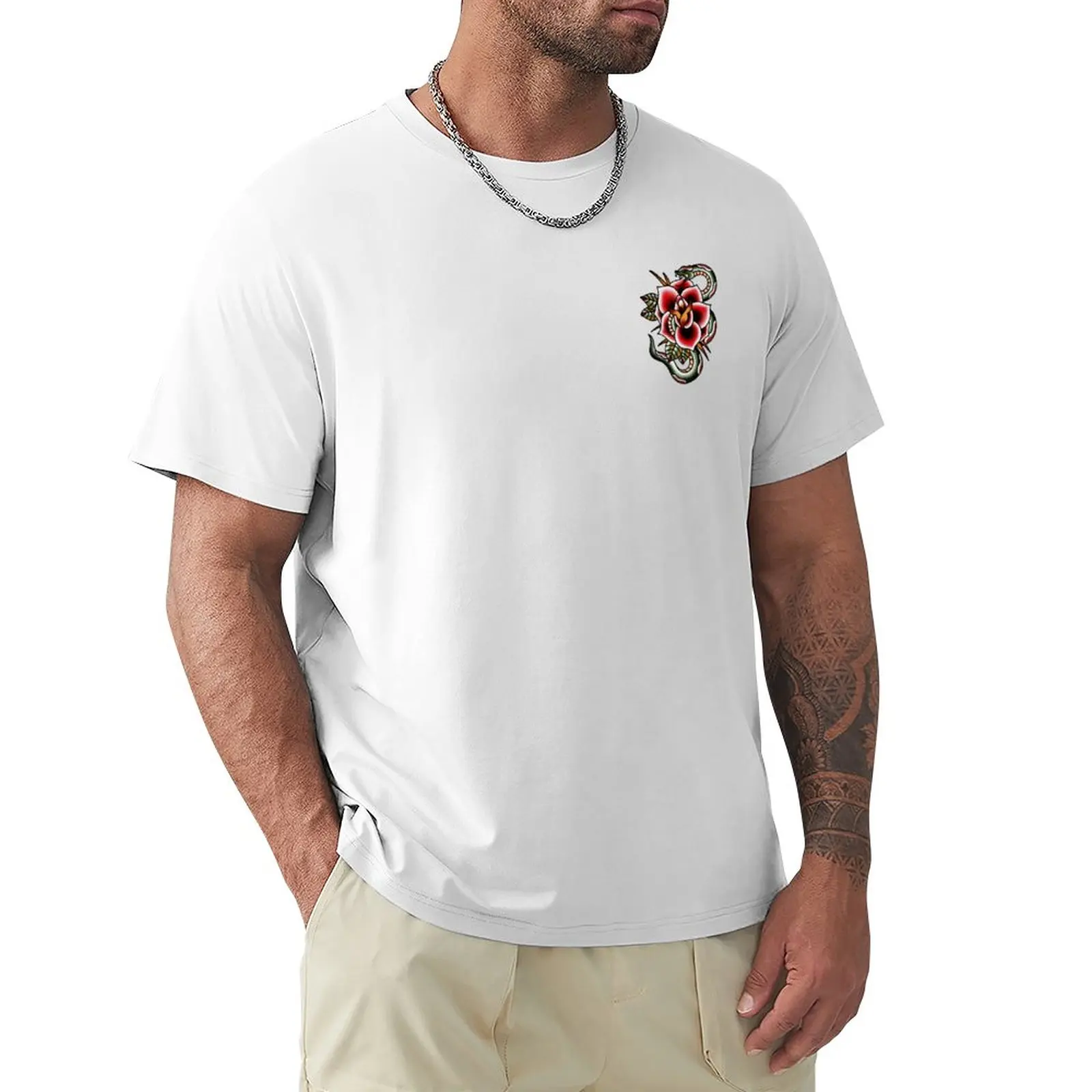 Traditional Snake and Flower Piece T-Shirt Aesthetic clothing sports fans oversized t shirts for men
Traditional Snake and Flower Piece T-Shirt Aesthetic clothing sports fans oversized t shirts for men