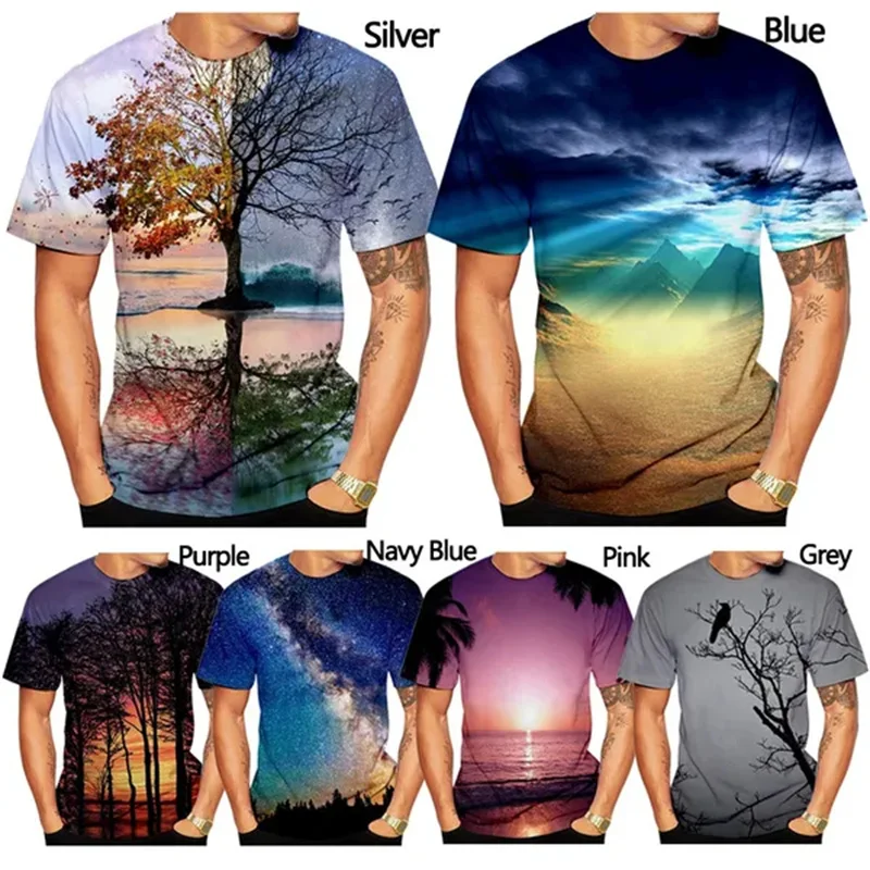 Футболка мужская оверсайз с круглым вырезом, модная уличная одежда с 3D принтом дерева, Повседневная рубашка с коротким рукавом, в стиле Харадзюку
Футболка мужская оверсайз с круглым вырезом, модная уличная одежда с 3D принтом дерева, Повседневная рубашка с коротким рукавом, в стиле Харадзюку