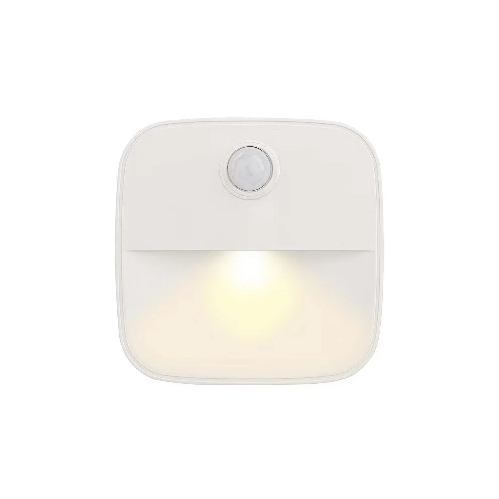 

AC110V-240V EU US AU Plug LED human motion sensing switch Square small night light bedroom bedside corridor stair cabinet light