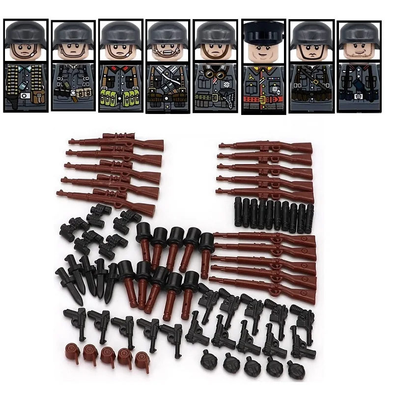 Military WW2 Germany Tank Infantry Soldiers Army Figures MOC Accessories Building Blocks Weapons Guns Parts Mini Bricks Toys
Military WW2 Germany Tank Infantry Soldiers Army Figures MOC Accessories Building Blocks Weapons Guns Parts Mini Bricks Toys