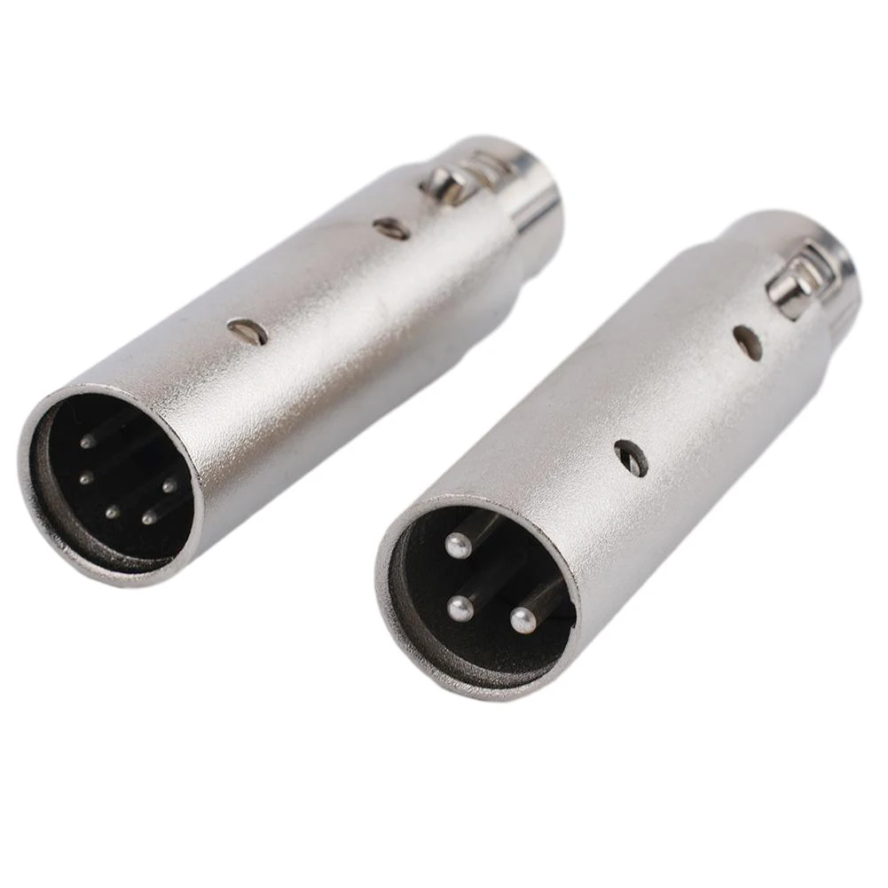 3 Pin XLR To 5 Pin DMX Metal Cased Converter Audio Lighting Adapter 3 Pin Male To 5 Pin Female Connector Stage And Theatre Light
3 Pin XLR To 5 Pin DMX Metal Cased Converter Audio Lighting Adapter 3 Pin Male To 5 Pin Female Connector Stage And Theatre Light
