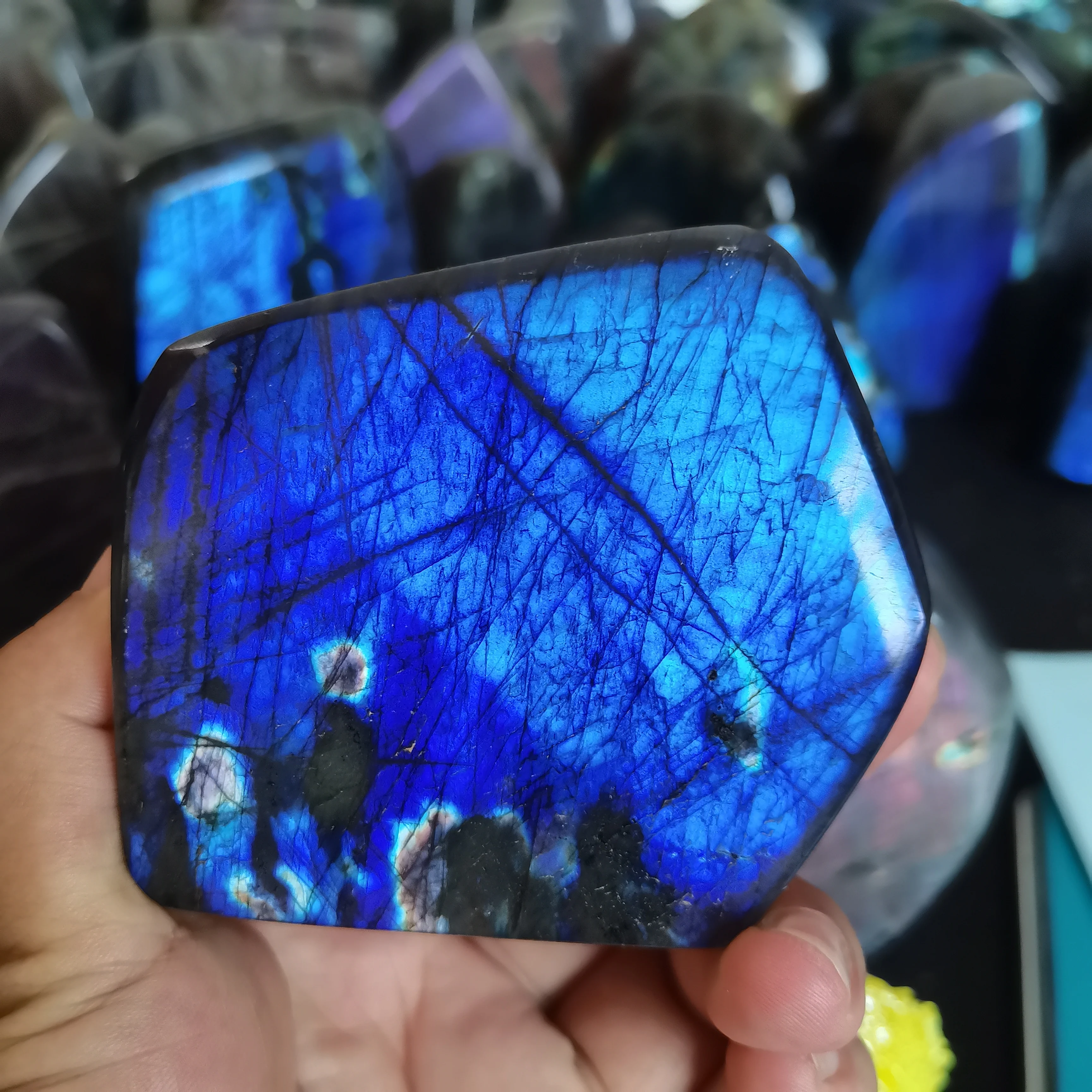 

100-3kg Natural Crystal blue Labradorite Raw Gemstone Ornament Polished Decoration Rock Quartz Moonstone Spiritual Healing Reiki