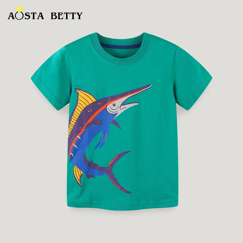 Summer New Children's ClothingTT-shirt Style Children's Short SleeveTT Shirt Knitted Cotton Cartoon Printed Boy's TopAosd
Summer New Children's ClothingTT-shirt Style Children's Short SleeveTT Shirt Knitted Cotton Cartoon Printed Boy's TopAosd