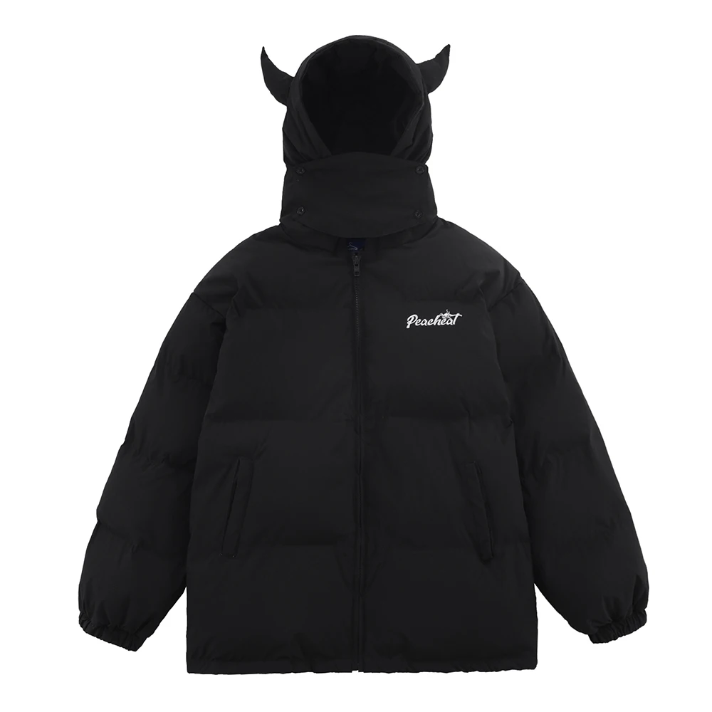 Design Sense Horns Hooded Cotton Coat Winter Men Women Thickened American High Street Tide Brand Long Sleeve Zipper Parka
Design Sense Horns Hooded Cotton Coat Winter Men Women Thickened American High Street Tide Brand Long Sleeve Zipper Parka