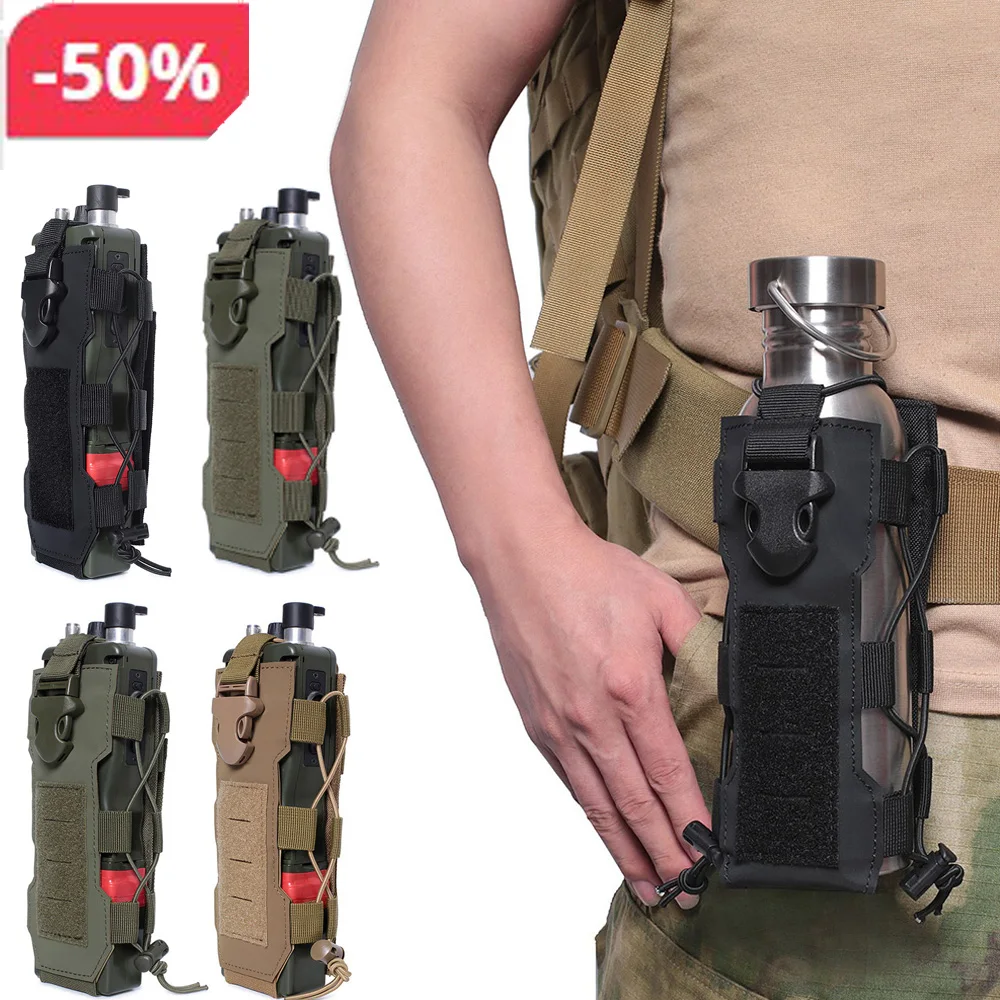 Outdoors Molle Water Bottle Pouch Tactical Gear Kettle Waist Shoulder Bag Sports Water Bottle Bag for Army Fans Climbing Camping
Outdoors Molle Water Bottle Pouch Tactical Gear Kettle Waist Shoulder Bag Sports Water Bottle Bag for Army Fans Climbing Camping