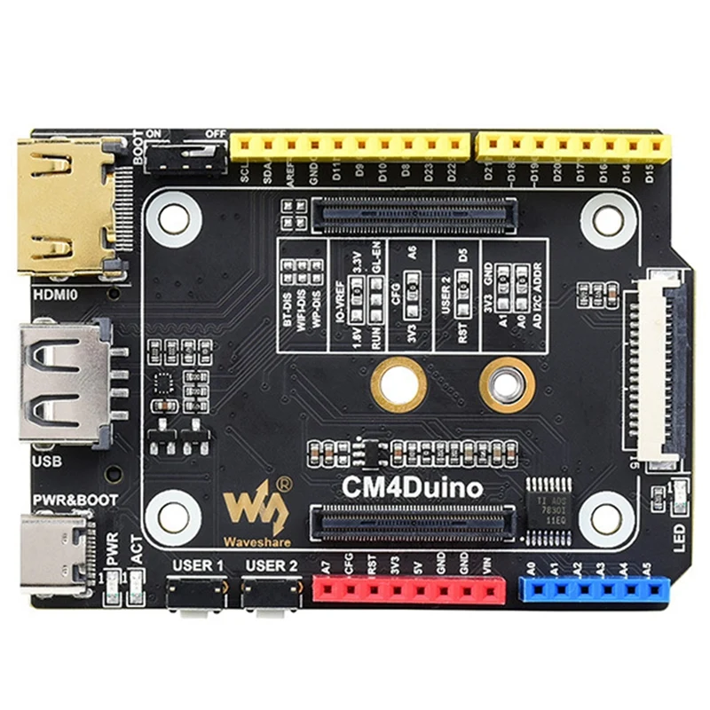 

Waveshare For Raspberry Pi CM4 Duino Basic Expansion Board Supports For Arduino Ecology System