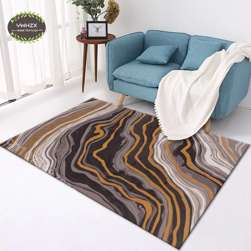 

Luxury line print Carpet 3D European Big Area Living Room Sofa Bedroom Rug doormat Carpets Household Mat Art Aesthetics Decor