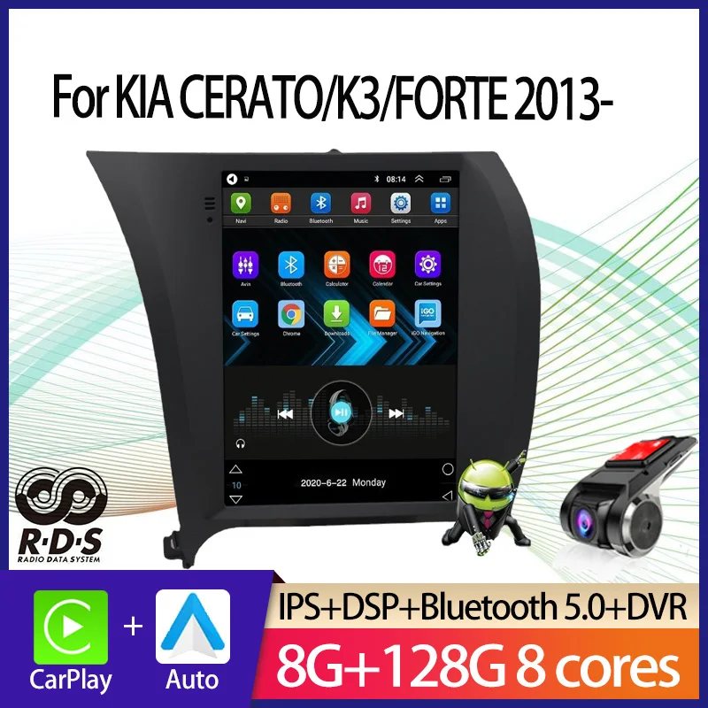 Car GPS Navigation For KIA CERATO/K3/FORTE 2013- Android Tesla Style Auto Radio Stereo Multimedia Player With BT WiFi Mirror
Car GPS Navigation For KIA CERATO/K3/FORTE 2013- Android Tesla Style Auto Radio Stereo Multimedia Player With BT WiFi Mirror