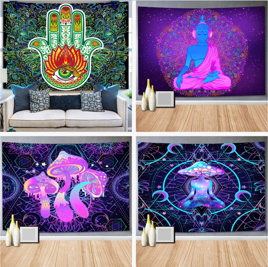 

Mysterious Tarot Wall Tapestry Yoga Meditation Tapestry Aesthetic for Sofa Bed Dorm Bedroom Decoration Wall Hanging 150x200 Cm