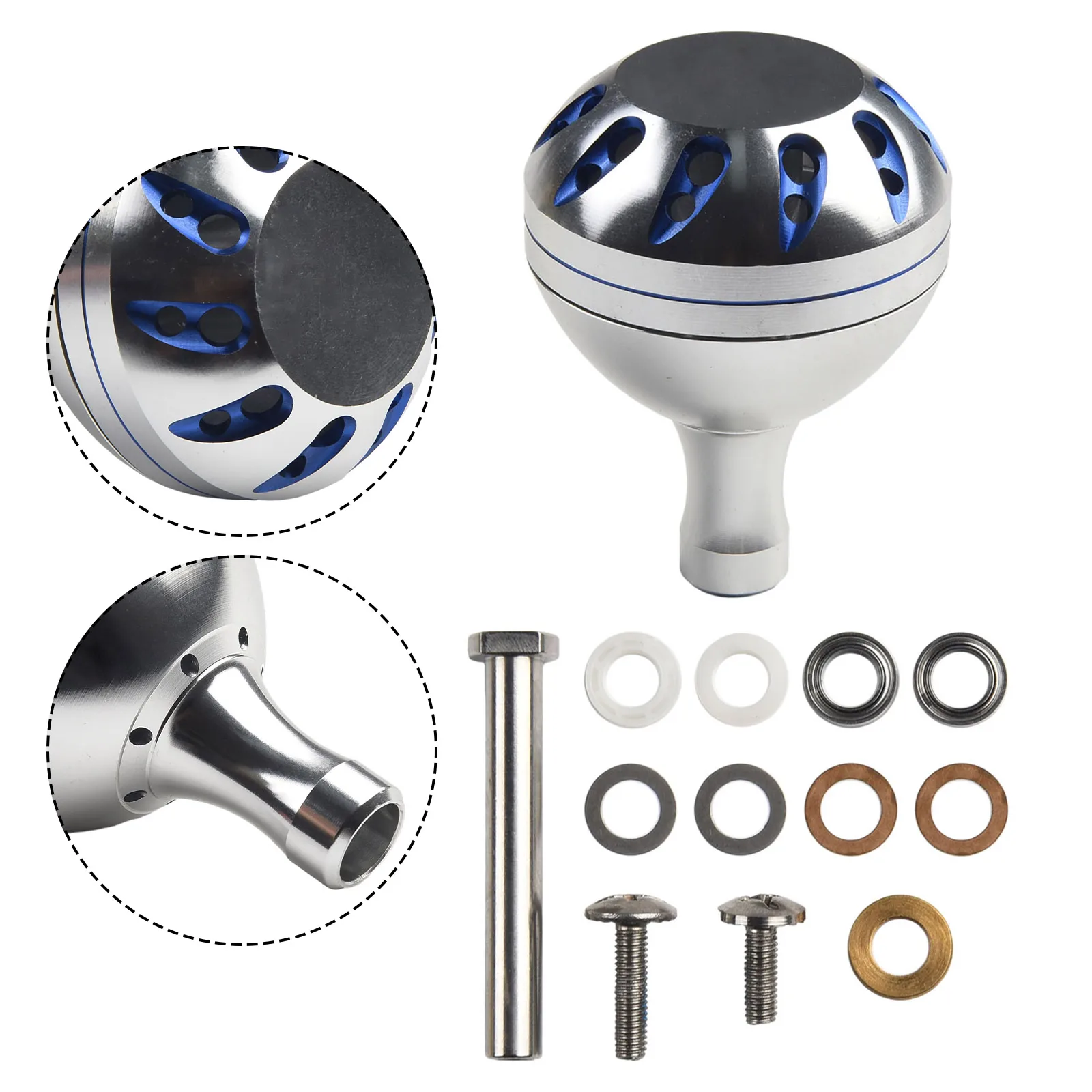 Fishing Reel Handle Knob Full Metal CNC Aluminum Rocker Knob For Baitcasting Durm Reel Handle Fishing Handle Replacement Parts
Fishing Reel Handle Knob Full Metal CNC Aluminum Rocker Knob For Baitcasting Durm Reel Handle Fishing Handle Replacement Parts