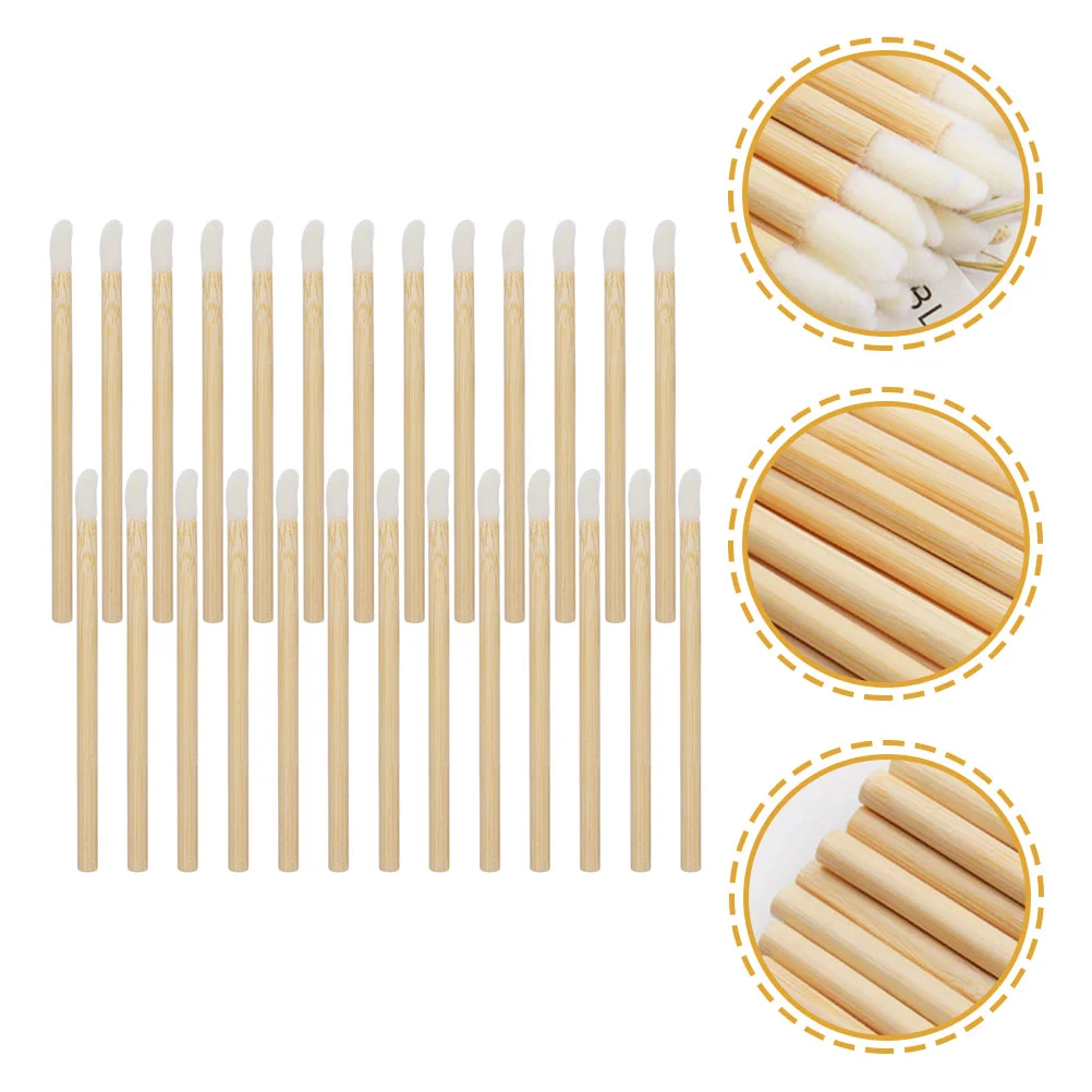 100 Pcs Wooden Lip Brush Lipstick Applicators Gloss Wand Mascara for Makeup Balm Supplies with Handle 
100 Pcs Wooden Lip Brush Lipstick Applicators Gloss Wand Mascara for Makeup Balm Supplies with Handle