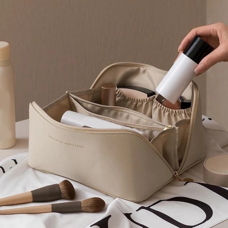 Cosmetic Bag New Large-Capacity Cosmetic Storage Bag PU Leather Portable Travel Wash Bag
Cosmetic Bag New Large-Capacity Cosmetic Storage Bag PU Leather Portable Travel Wash Bag