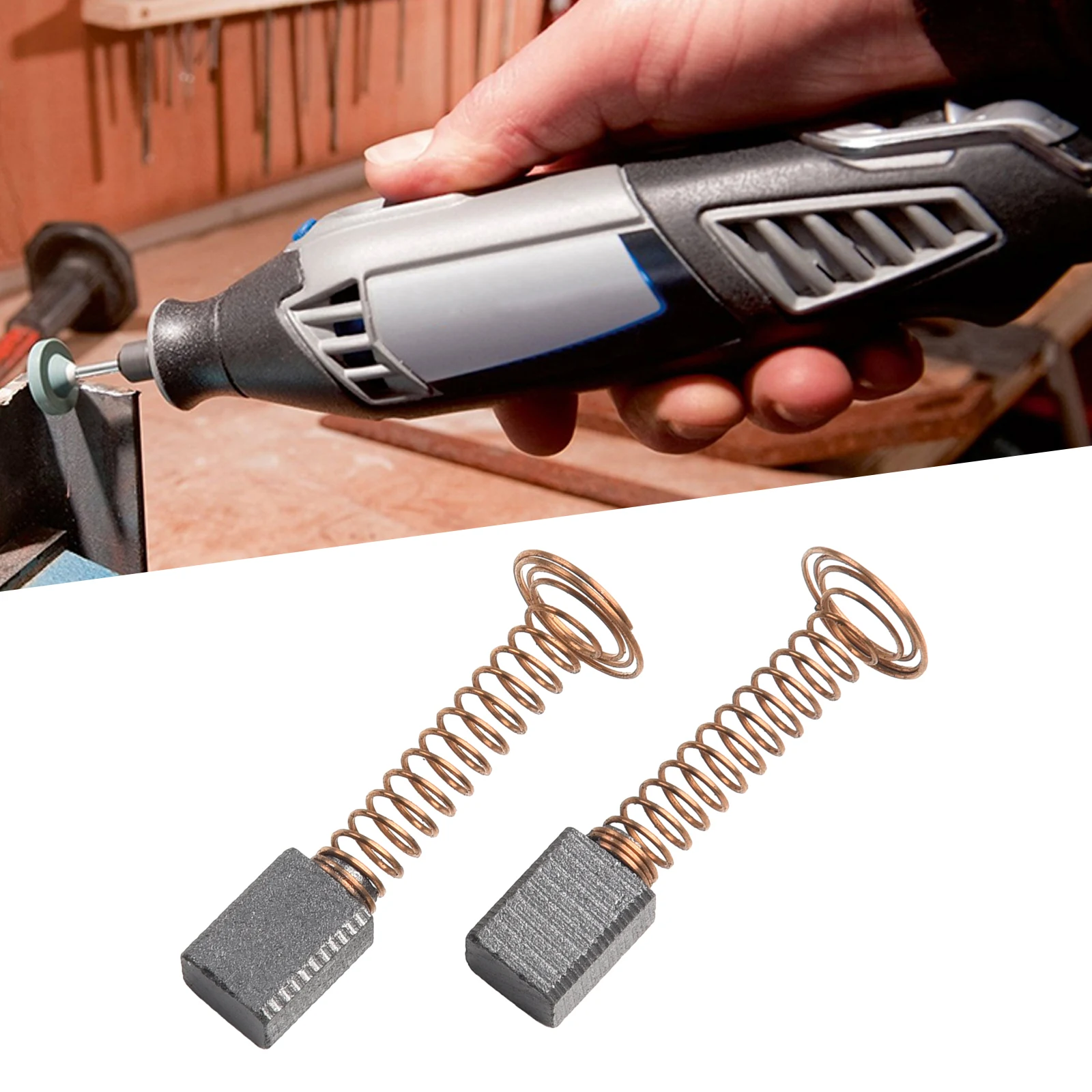 2pc Carbon Brushes Electric Motor Graphite Brush For SDremel D4000 Rotary Power Tool Accessories 4.8×6.8×8.6mm
2pc Carbon Brushes Electric Motor Graphite Brush For SDremel D4000 Rotary Power Tool Accessories 4.8×6.8×8.6mm