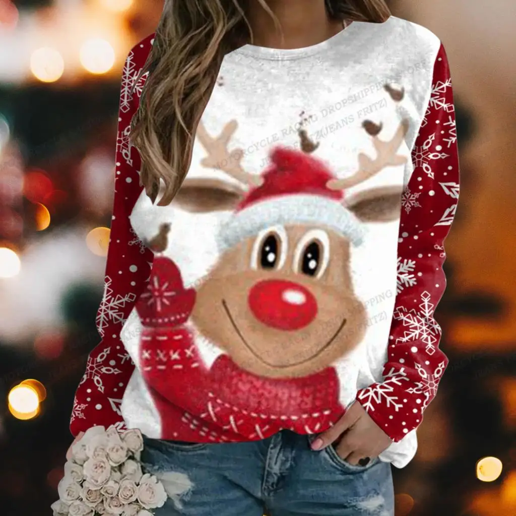 Deer Sweatshirt Women Fashion Snowflake Christmas Hoodies Women Sweats O-neck Hoodie Long Sleeve Pullovers Autumn Winter Coats
Deer Sweatshirt Women Fashion Snowflake Christmas Hoodies Women Sweats O-neck Hoodie Long Sleeve Pullovers Autumn Winter Coats