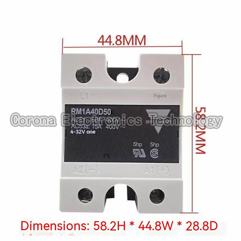 Твердотельное реле RM1A40D25 RM1A40D50 RM1A40D75 RM1A48D50 RM1A48D75 RM1A40D50S18 RS1A23D10
Твердотельное реле RM1A40D25 RM1A40D50 RM1A40D75 RM1A48D50 RM1A48D75 RM1A40D50S18 RS1A23D10