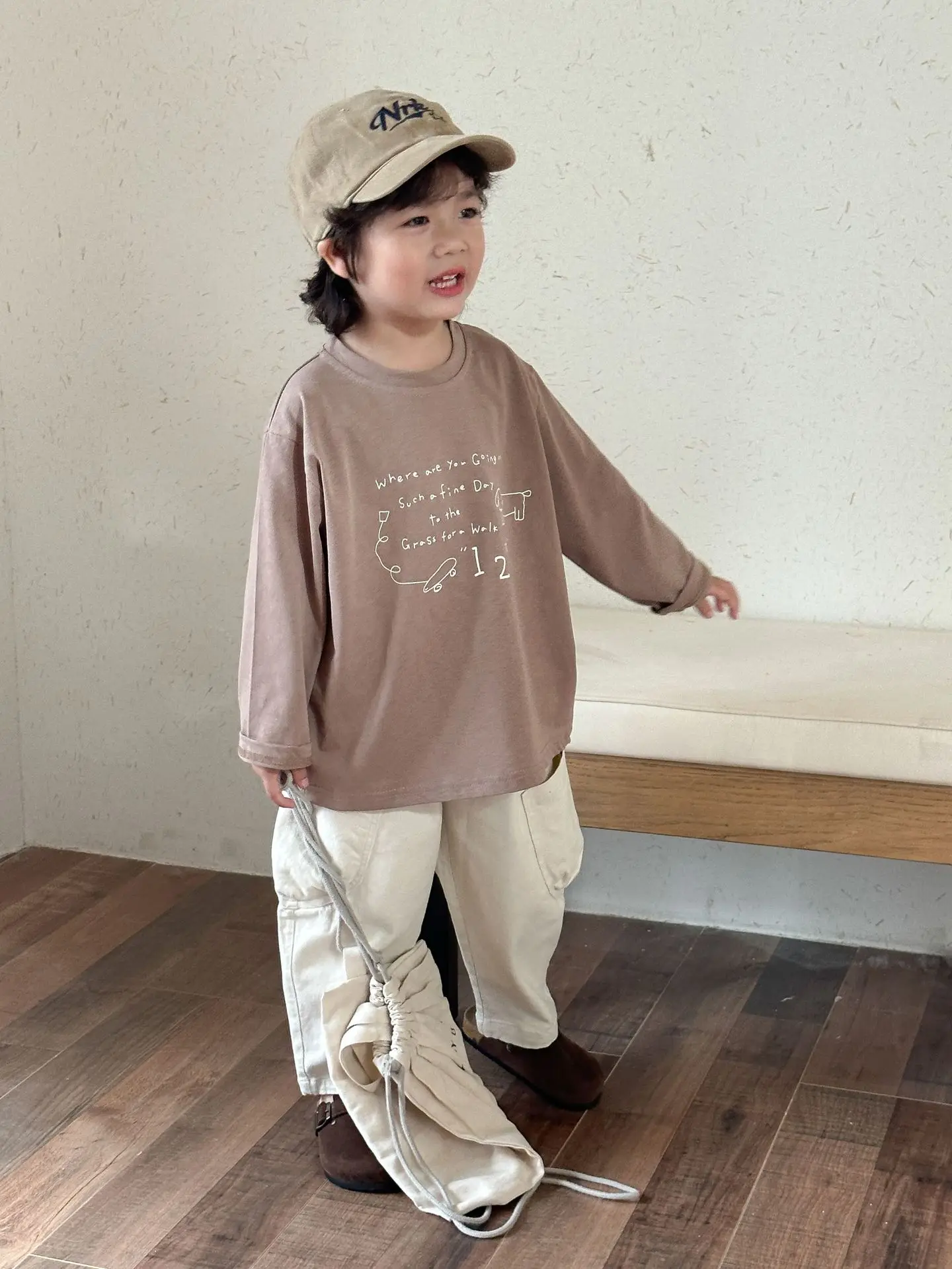 2025 Spring New Children Long Sleeve T Shirts Letter Print Girls Cotton Casual Tees Boys Versatile Bottoming Shirts Kids Clothes 26 S0d261947eafd498fba25606536d6bd64t