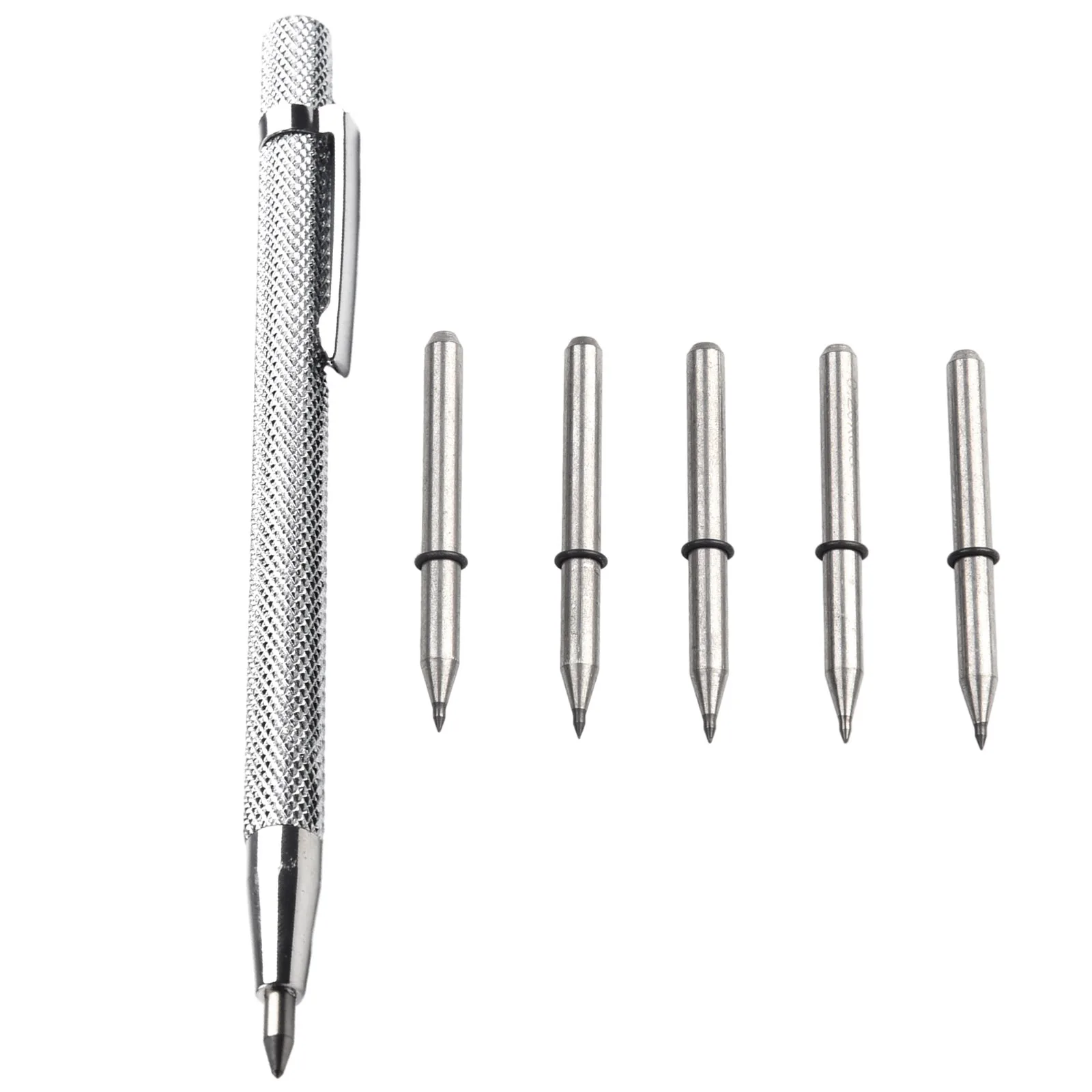 Diamond Scribing Pen With 5pcs Carbide Tips Scriber Engraving Pen For Ceramics Glass Shell Metal Construction Marking Tools
Diamond Scribing Pen With 5pcs Carbide Tips Scriber Engraving Pen For Ceramics Glass Shell Metal Construction Marking Tools