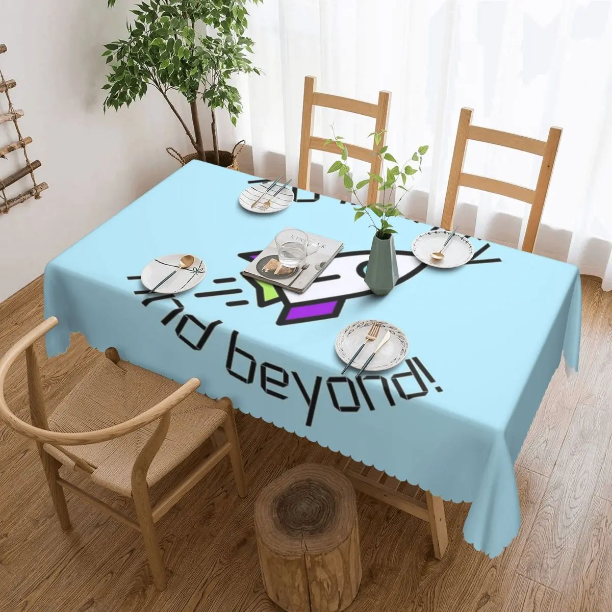 

To Infinity And Beyond Tablecloth 54x72in soft Protecting Table Festive Decor
