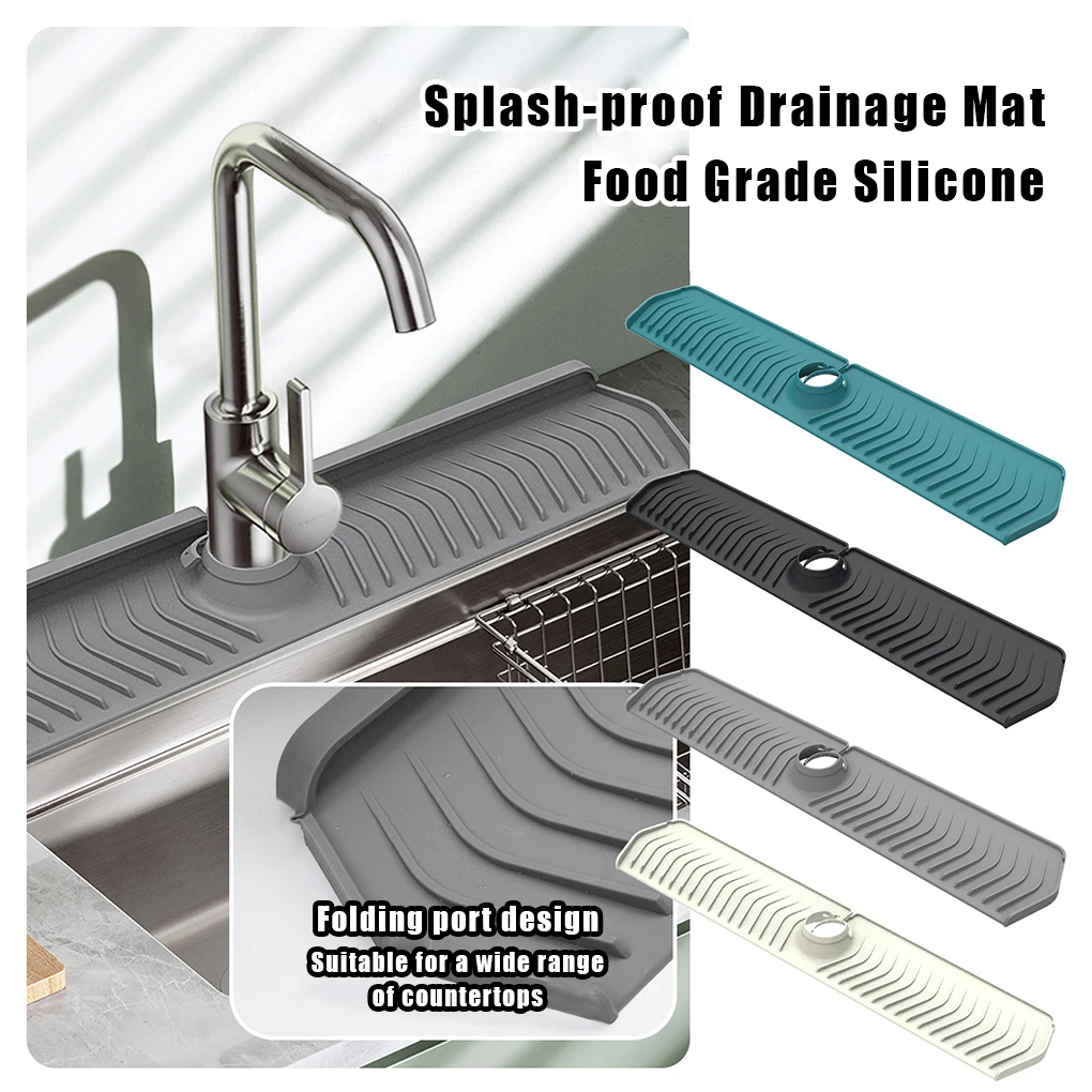 Silica Gel Flexible Sink Spatter Guard Food Grade Materials Lightweight And Easy To Store Wide black 76 14 5cm
Silica Gel Flexible Sink Spatter Guard Food Grade Materials Lightweight And Easy To Store Wide black 76 14 5cm